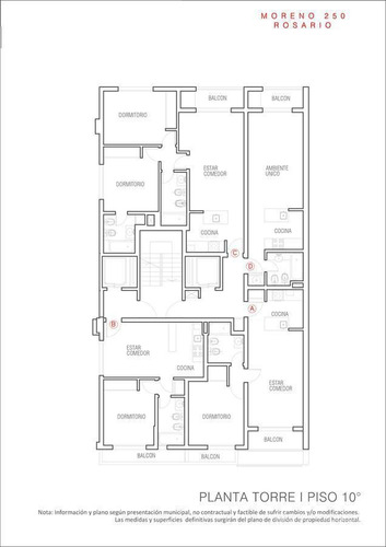 Imagen 14 de 14 de Departamento De 1 Dormitorio En Venta En Rosario