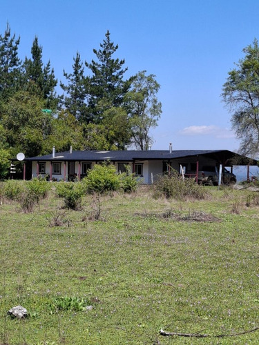 11,5ha Terreno Con Casa Y Piscina Lado Del Rio Unihue