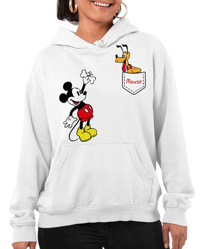 Sudadera Con Gorro Mickey Mouse, Pluto Bolsillo