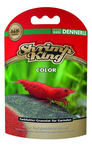 Dennerle Shrimp King Color 35g Alimento en Gránulos Para Gambas Camarón Potenciadores Natulares de Color Astaxantina Betacaroteno Luteína