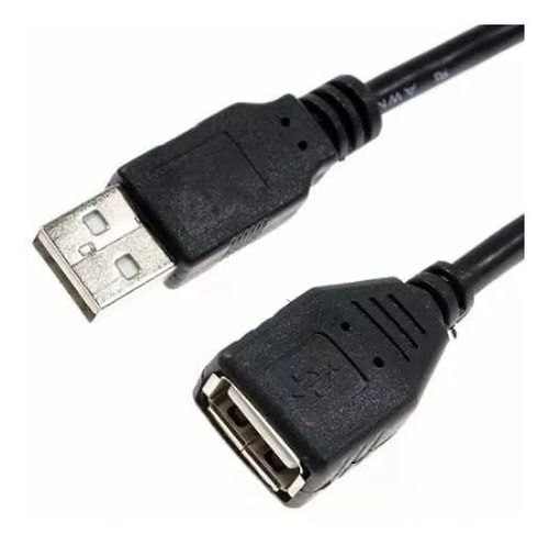 Cable extensor USB Cable X de 3 metros con filtro Exbom 2.0 AM/AF, color negro