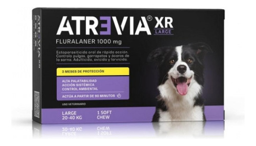 Antipulgas Y Antigarrapatas Atrevia Xr De 20 A 40 Kg