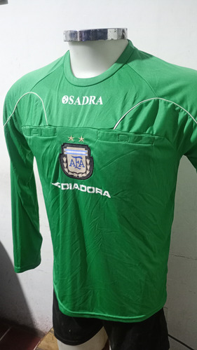 Camiseta De Arbitro Sadra Diadora Original Legitima Verde (Usado)