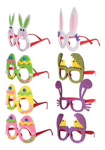 Party Decoration Glasses Rabbit 8 Pcs