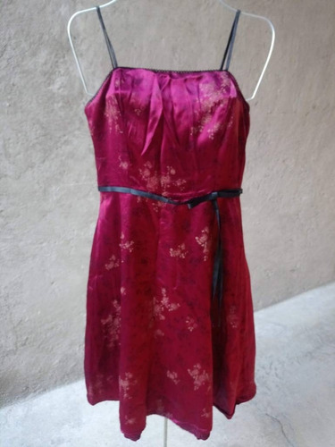 Cdc Vestido Tipo Japonés Satin Rojo 8 Med