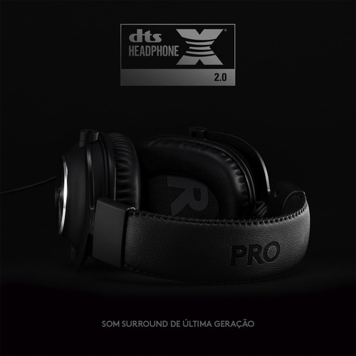 Headset Gamer Logitech G Pro X Com Drivers Pro-g 50mm Preto