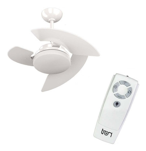 Ventilador De Teto Aventador Potente + Controle Remoto Tron Cor Da Estrutura Branco Diâmetro 75 Cm Frequência 60hz Material Das Pás Mdf Quantidade De Pás 3 220v