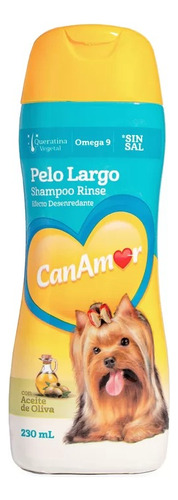 Shampoo Para Perros Rinse Pelo Largo 230ml Canamor