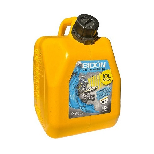  Bidon Combustible 10 Lts- Auto -moto -nautico -amarillo