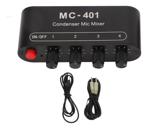 Mezclador De Sonido Con Micrófono 4 Entradas Y 1 Salida, Est