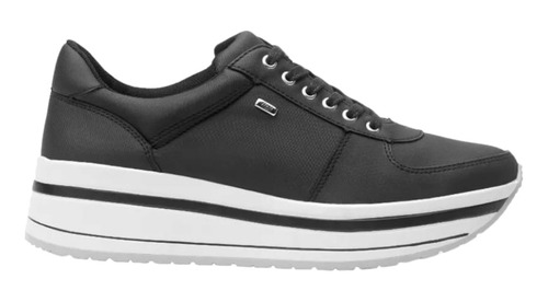 Sneaker Mujer Flexi 101001 Urbano Creeper Negro Seda Gnv®