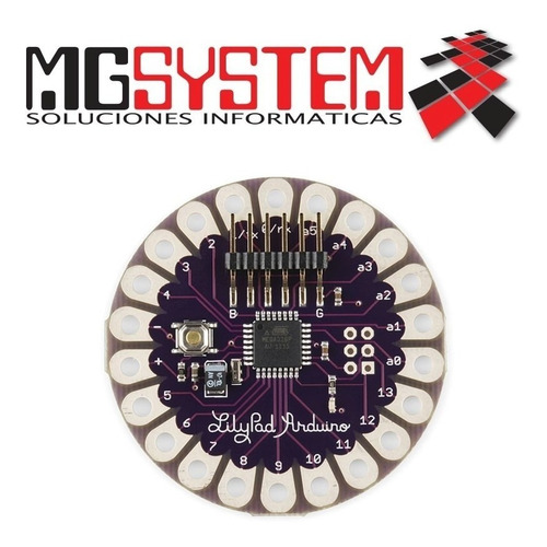 Mgsystem Arduino Lilypad Atmega328 Ideal Proyectos Textiles