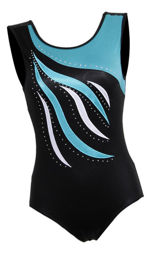 Maillot De Gimnasia Artística Leotardo De 7-8 Años Azul