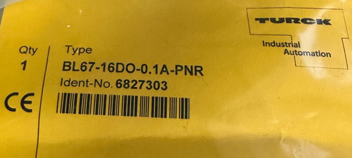 New Turck Bl67-16do-0.1a-pnr / Bl6716do01apnr Bl67 Syste Vvm