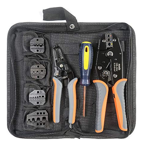 Iwiss Crimping Tool Kits Con Pelacables Y Cortadores De Cabl