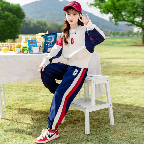Conjunto De Ropa Deportiva De Moda Para Niñas De Manga Larga