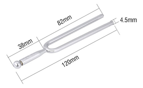 Diapasón De 440 Hz, Diapasón De Acero Inoxidable Estándar A 440 Hz Afinador De Guitarra De Violín Instrumento De Tono, Resistente, Antioxidante Y Duradero