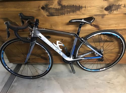 Bicicleta de ruta femenina Eddy Merckx Milano 72 2017 R28 tamaño del cuadro 14" color gris/azul
