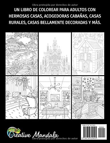 Libro: 100 Casas E Interiores: Un Libro De Colorear Para ...