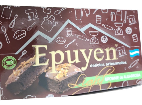 Brownie Light De Algarroba Con Nuez Epuyen Caja 12 Unidades