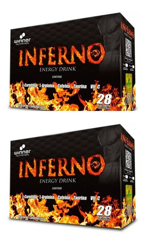 Inferno Quemador De Grasa Pack X 2 Cajas