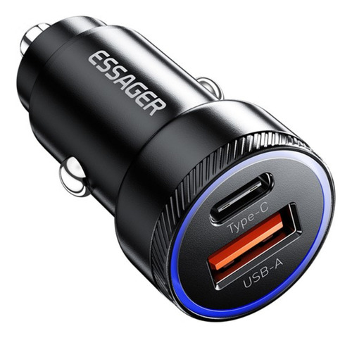 Cargador Para Auto 54w Tipo C Carga Rapida 3.1 2usb Essager