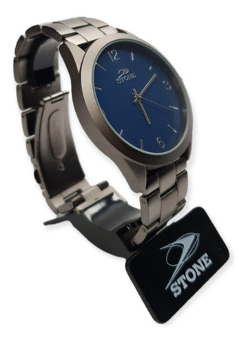 Imagen 3 de 4 de Reloj Analógico Stone Hombre St1047 Gris/azul