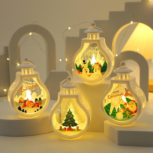 Linterna De Vela Navideña, Linterna De Árbol De Navidad