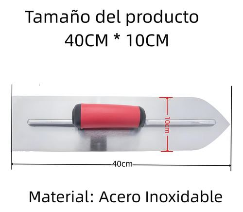 Cuchillo Para Enlucido De Hormigón En Forma De A Inoxidable