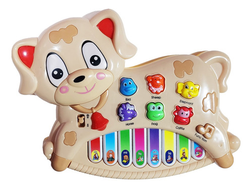 Piano Organeta Perro Animales Musical Bebes Niño +bateria