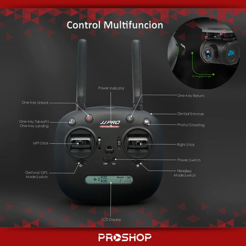 Imagen 4 de 10 de Drone Jjrc X5 Epik Pro Camara 2k Gps 5g Wifi Fpv Follow Me !