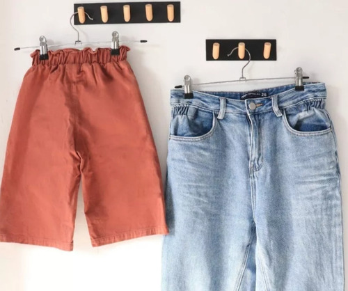 OWKUAN 40 Pzas Pantalón Percha Gancho Para Ropa Remera Con Clips Gris