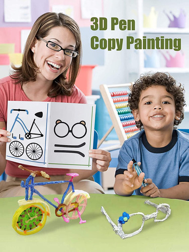 Libro C/ Plantillas Songity P/lápiz 3d, 24,9 X 17,53 Cm