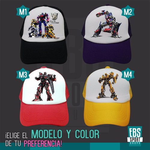 Gorra Para Niños Cars Transformers Ben10 Avengers