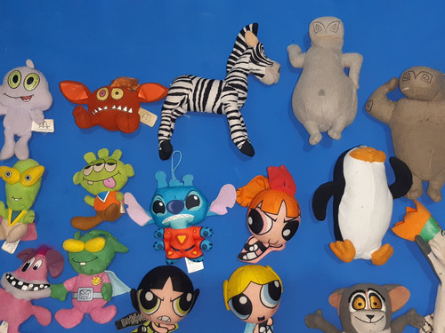 Lote 36 Peluches Mc Donals Burger King Azul (Usado)