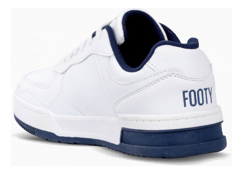 Zapatillas Para Niños School Star Blanco Azul Footy
