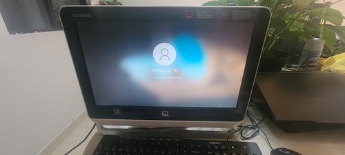 Remate All In One Compaq Cq1-4111la 18.5 4gb Windows 10 Negro (Usado)