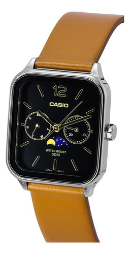 Reloj Casio Standard Analog Moon Phase Mtp-m305l-1a Para Hom