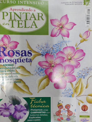 Aprendiendo A Pintar Tela N°17 / Rosas Mosqueta-#2
