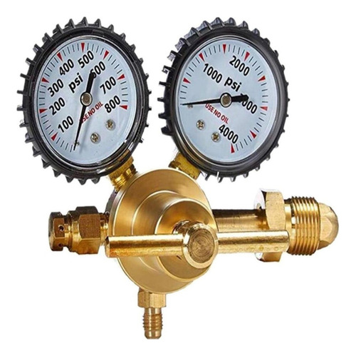 Nitrogen Regulator With 0 Psi Pressure Gauges