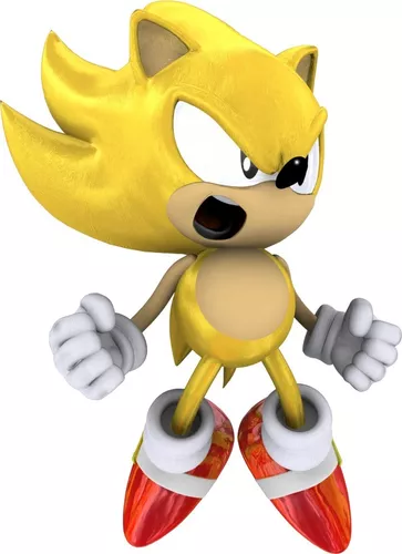 Boneco Action Figure Super Sonic 23cm Sonic - Casa & Vídeo