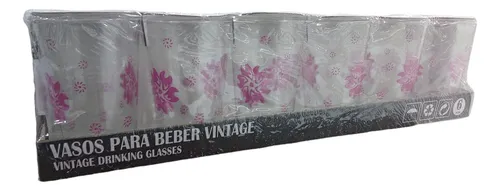 Set Vasos De Vidrio 6 Piezas