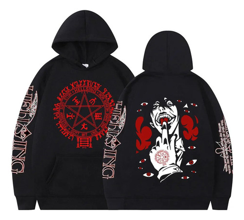 Sudaderas Con Capucha Anime Hellsing Ultimate Alucard Fashio