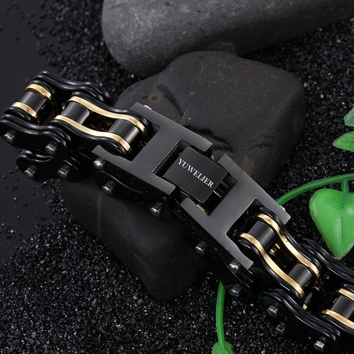 Pulsera Biker Acero Inoxidable Tipo Cadena Bicicleta Hombre