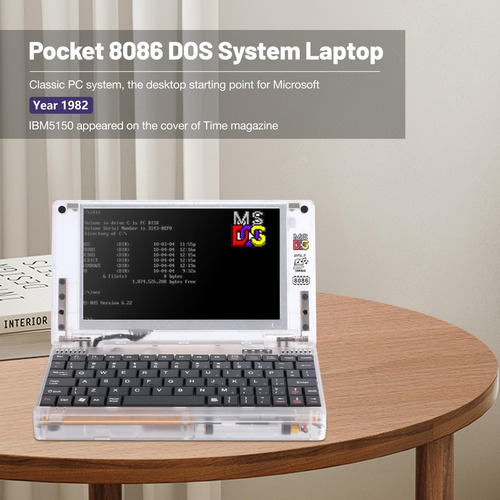 Computadora Portátil Camxtool Retro Pocket8086 Cpu Pc-ot Elp