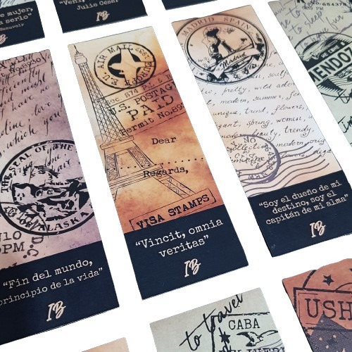 1000 Señaladores Libros 5x15cm 300grs + Diseño Personalizado Blanco Personalizado Cualquier Color