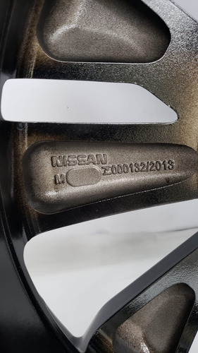 Roda De Nissan New Versa 2019 À 2023 Aro 17 Avulsa Cor Grafite Diamantado