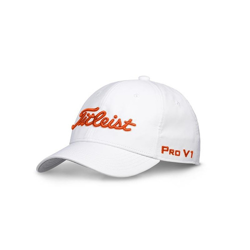 Gorra Titleist Blanco Naranja Junior Tour Performance 