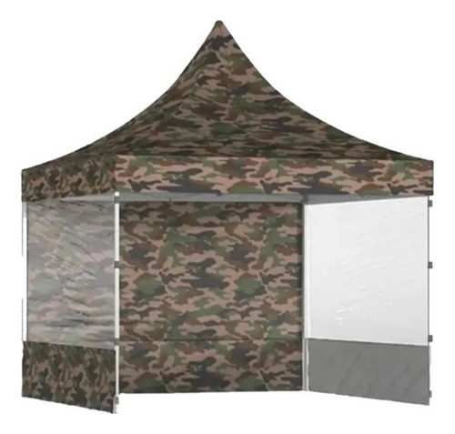 Techo + Paredes Para Gazebo Eqp 3x3 Camuflado Fmx