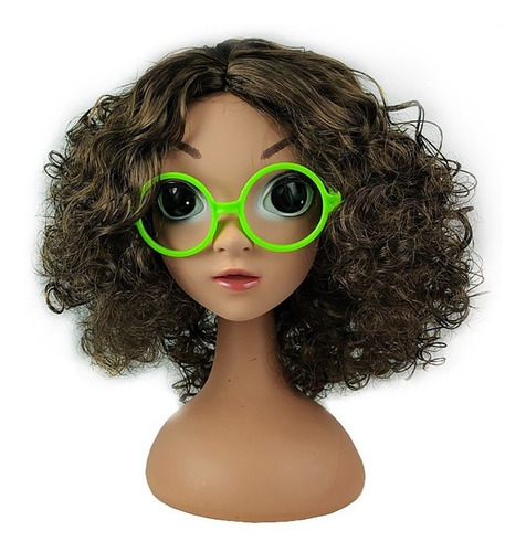 Imagem 9 de 10 de Fantasia Infantil Mirabel Vestido Peruca Brinco Óculos Bolsa